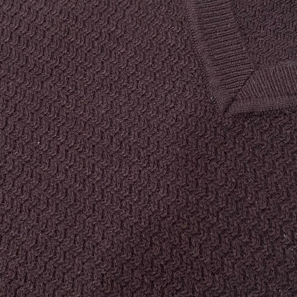 Tasso Elba Mens Silk Cashmere Deep Maroon V-Neck Sweater XL Extra Large - Picture 3 of 3